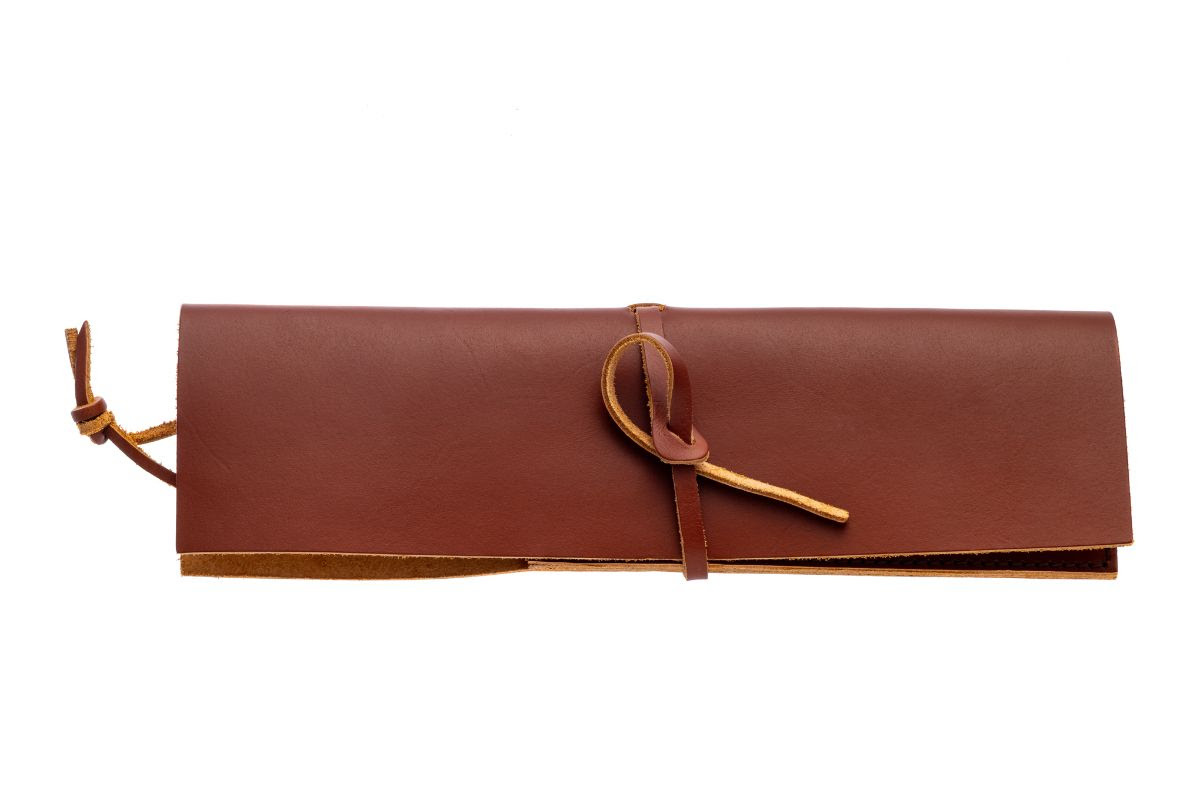 Helle-Knife Cover, Genuine Leather, Cognac Colour