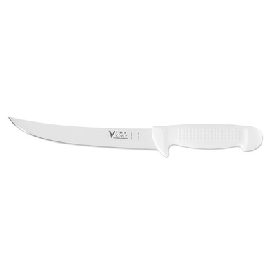 Victory Knives 250120113W - 2.5mm x 20cm Stainless Steel Breaking knife (White Plastic Handle)