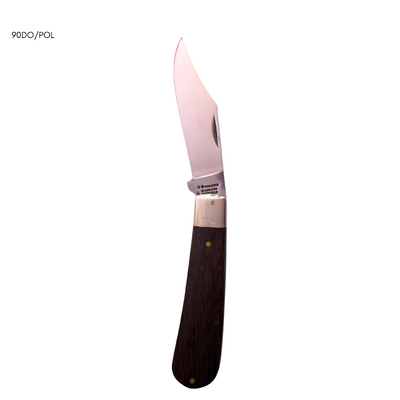 Joseph Rodgers 90DOPol - 55mm Polished Stainless Steel, Clip Point Knife (Dark Oak Scales)