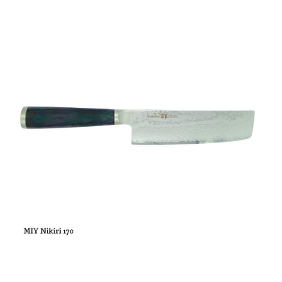 Shikisai Miyako MIYNakiri170 - 170mm Stainless Steel Nakiri Multifunction Knife (Laminated Wood Handle)